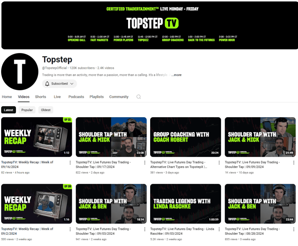 topsteptv-youtube