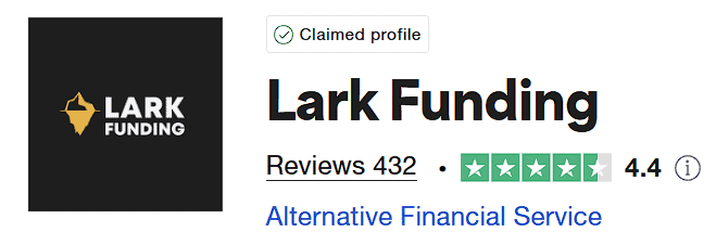 lark funding trustpilot score