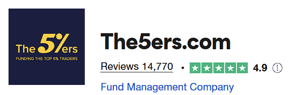 the 5%ers trustpilot score