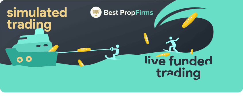 simulated trading and live funded trading comparison