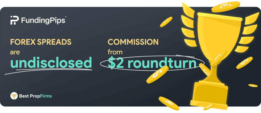 funding pips forex spreads and commission fees