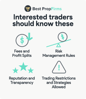 things that interested prop traders should know