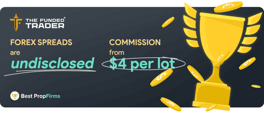 the funded trader forex spreads and commission fees