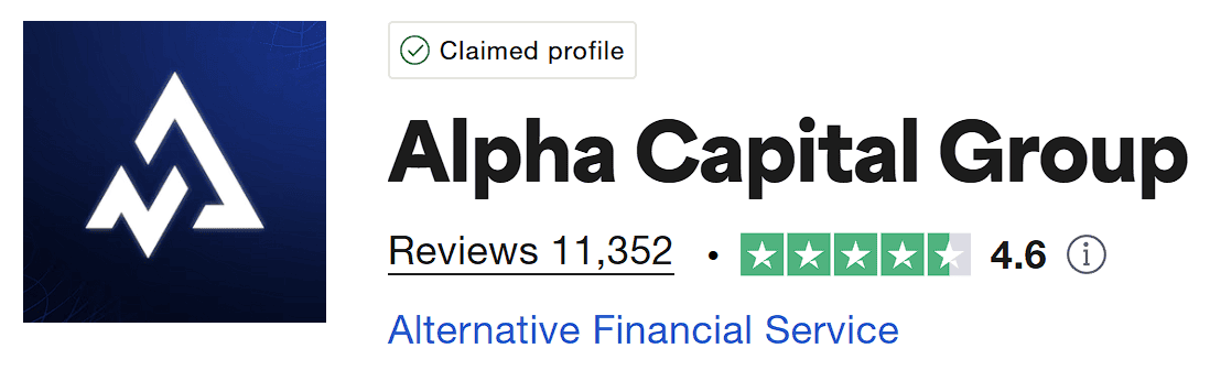 alpha capital group trustpilot score