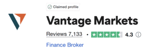 vantage trustpilot score