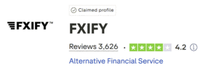 fxify trustpilot review score