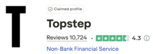 topstep trustpilot score