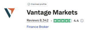 vantage trustpilot score