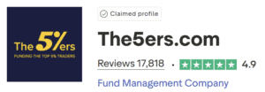 the 5%ers trustpilot score