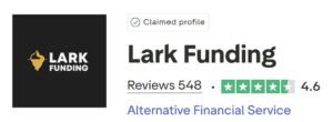 lark funding trustpilot score