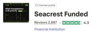 seacrest funded trustpilot score