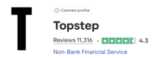 topstep trustpilot score