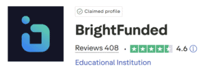brightfunded trustpilot score