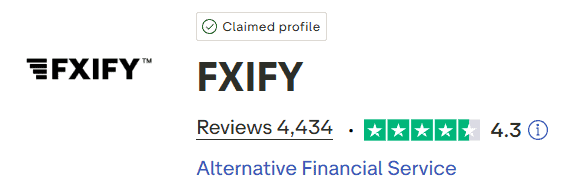 fxify trustpilot score