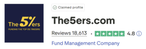 the 5%ers trustpilot score