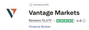 vantage trustpilot score