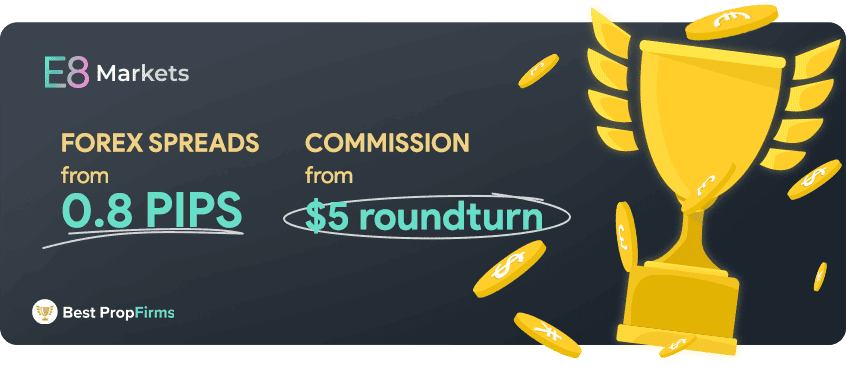 e8 forex pricing