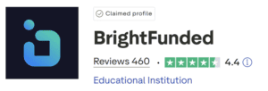brightfunded trustpilot score
