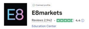 e8 markets trustpilot score