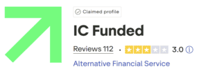 ic funded trustpilot score