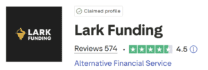 lark funding trustpilot score
