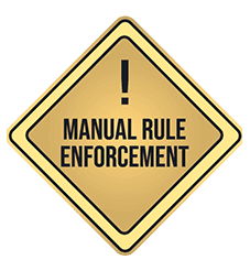 impact of manual rule enforcement
