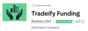 tradeify trustpilot score