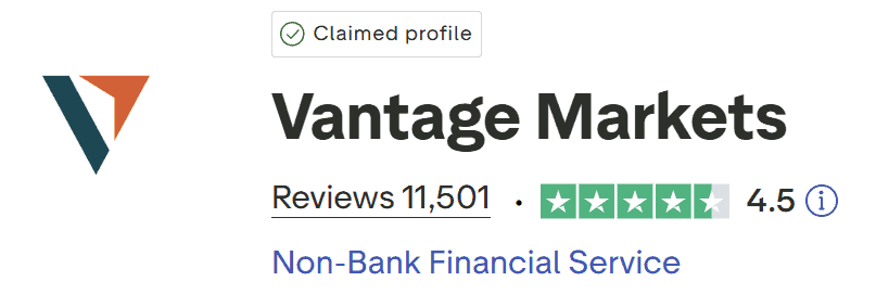 vantage trustpilot score