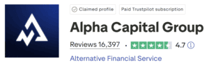 alpha capital group trustpilot score