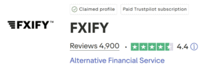 fxify trustpilot score