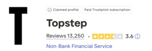 topstep trustpilot score